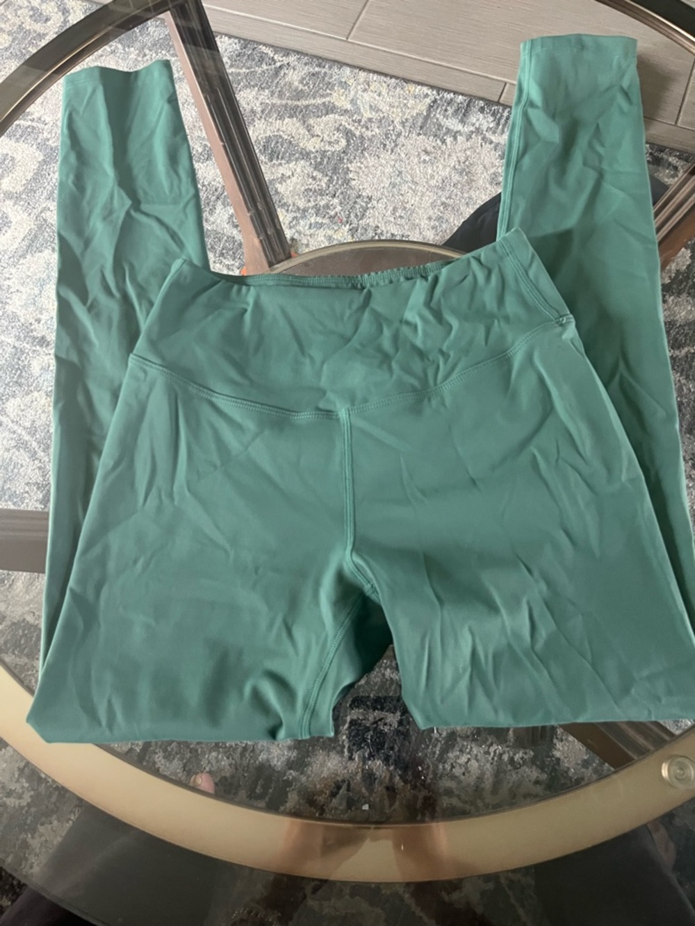 Sage green High-Waist athletic Leggings